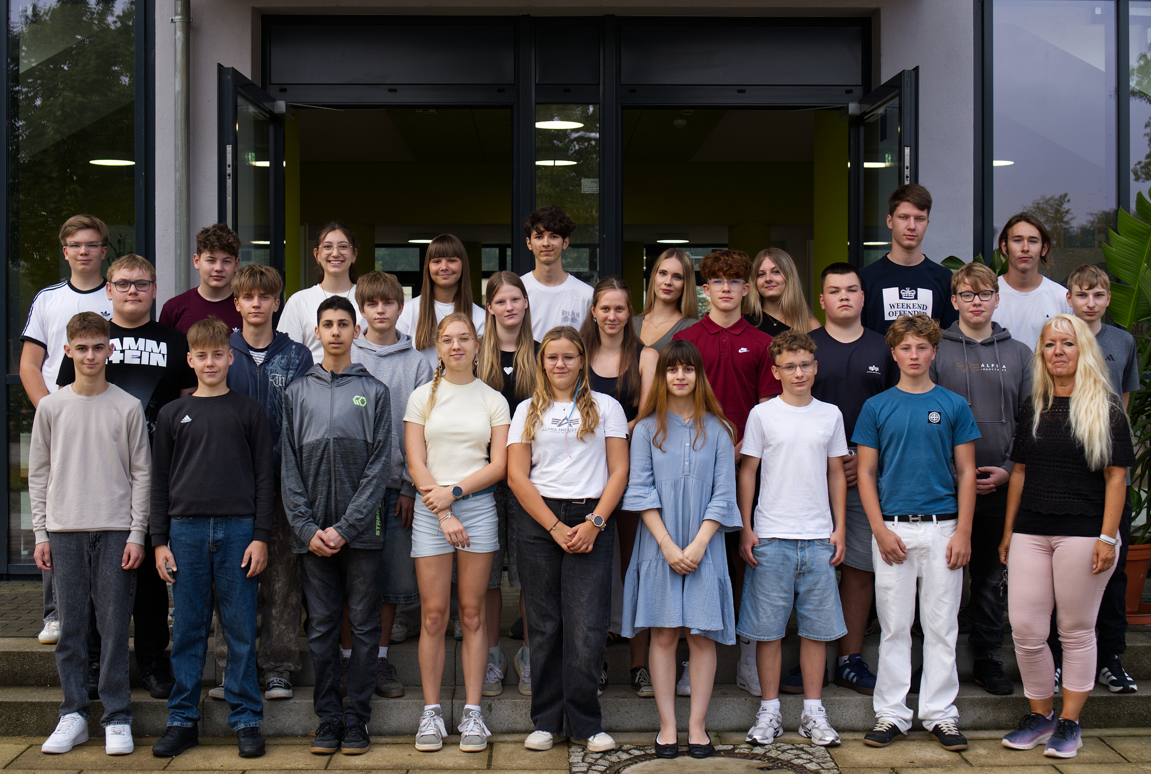 Das Bild zeigt die Klasse 10a.
