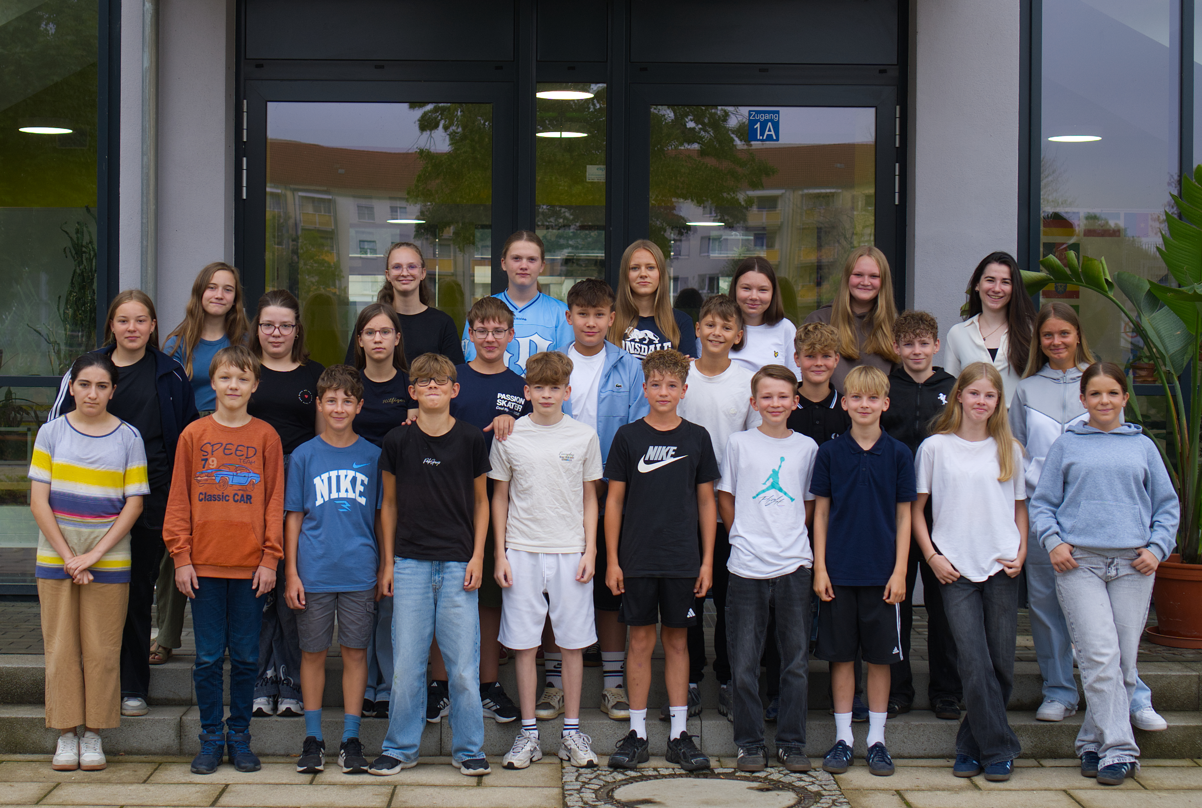 Das Bild zeigt die Klasse 7a.